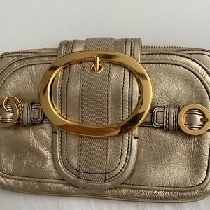 Clutch/Wallet Metallic Gold like color.